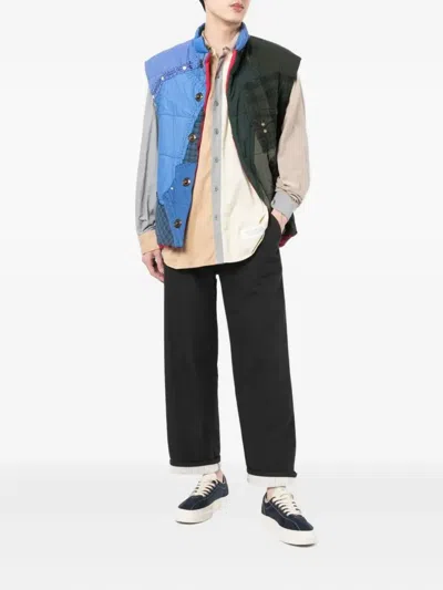 By Walid Teddy Patchwork Padded Gilet