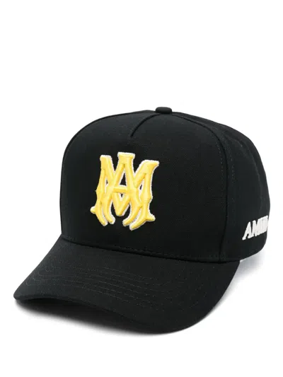 Amiri Ma Outline Canvas Hat In Black
