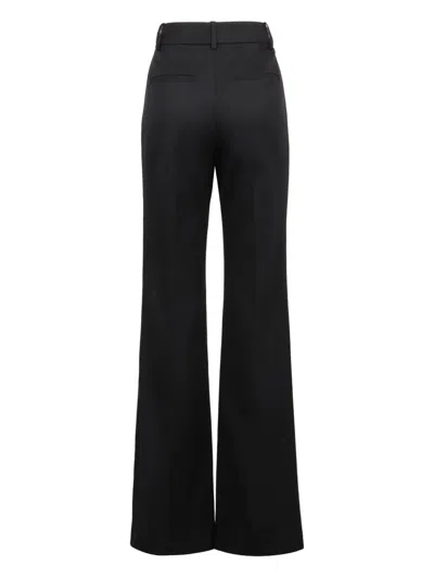 Nili Lotan Christophe Flared Wool Pants In Black