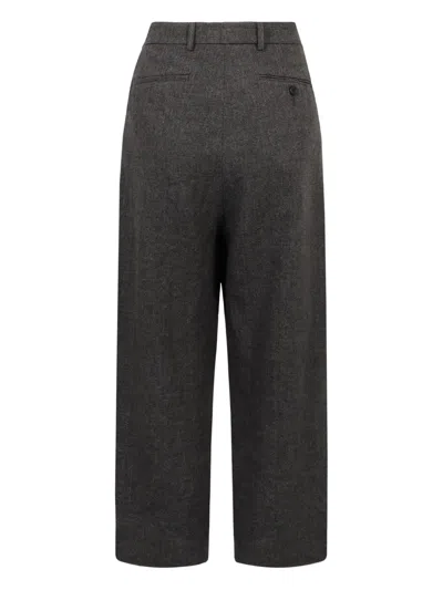 R13 Wool Blend Trousers In Black