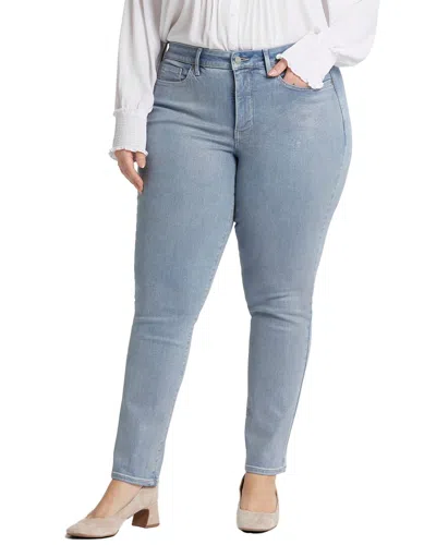 Nydj Plus Sheri Sparkling Lights Slim Jean In Blue