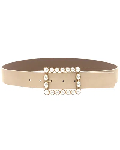 B-low The Belt Joan Leather Belt In Metallic