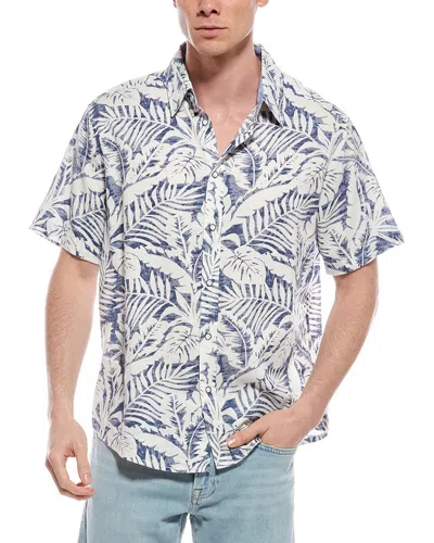 Report Collection Tropical Linen-blend Shirt