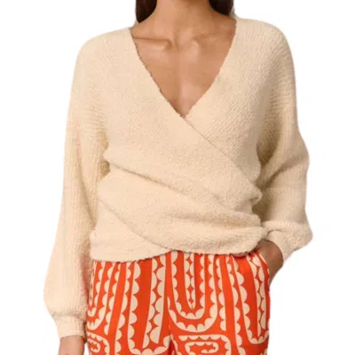 Mon Renn Eventide Knit Sweater In Cream