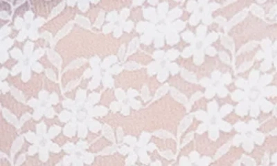 Mapalé Mapale Lace Long Sleeve Crop Top & Thong Set In White