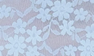 Mapalé Mapale Lace Long Sleeve Crop Top & Thong Set In Blue