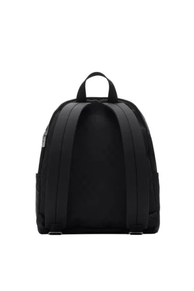 Burberry Black Backpack With Spacious Design And Padded Straps