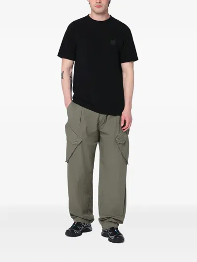 C.p. Company Military Green Cargo Pants In Cotton