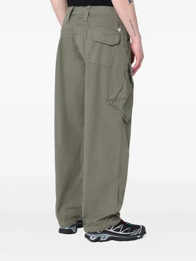 C.p. Company Military Green Cargo Pants In Cotton