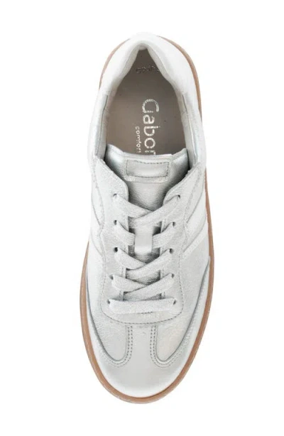 Gabor 66.435 Sneaker In Silver
