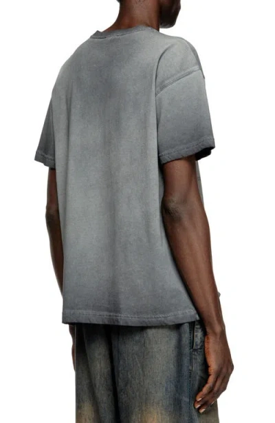 Diesel T-shirt With Phoenix Devoré