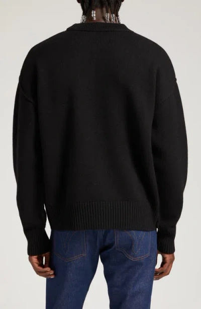 Ami Alexandre Mattiussi Ami Big Heart Roll Neck Knit