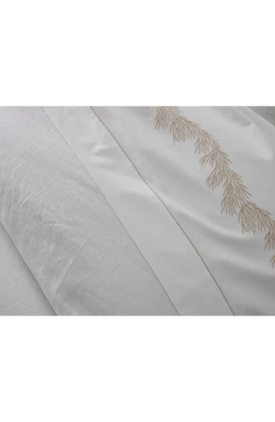 Matouk Atoll 520 Thread Count Cotton Percale Flat Sheet