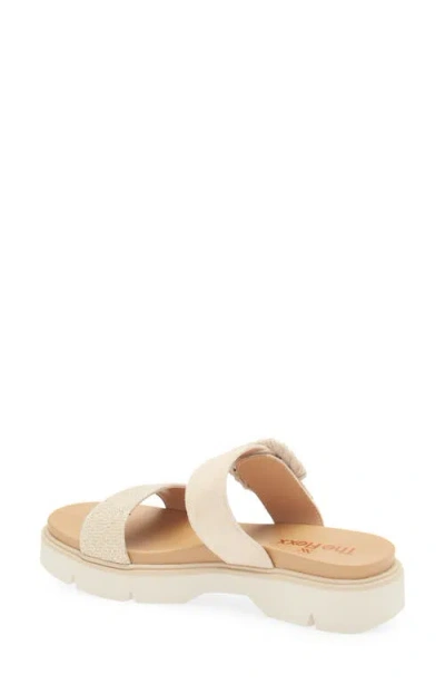 The Flexx Atena Platform Slide Sandal In Neutral
