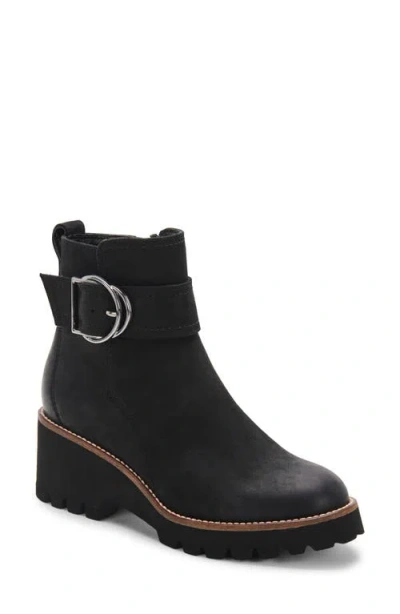 Blondo Dahlia Womens Block Heel Buckle Ankle Boots In Black