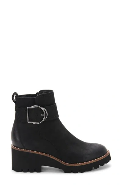 Blondo Dahlia Womens Block Heel Buckle Ankle Boots In Black