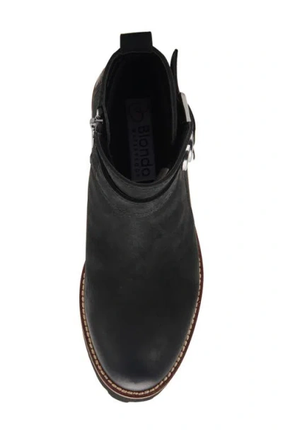 Blondo Dahlia Womens Block Heel Buckle Ankle Boots In Black