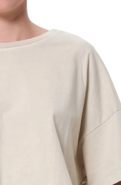 Agolde Arli Oversize Cotton Crop T-shirt In White