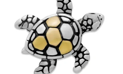 Samuel B. Turtle Pendant Necklace In Silver