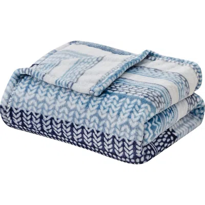 Luxury Home Brexton Micro Fleece Throw Blanket