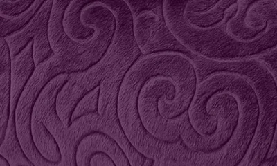 Luxury Home Dama Embossed Fleece Throw Blanket