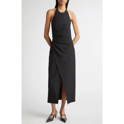 A.l.c . Sylvie Halter Neck Linen Blend Dress
