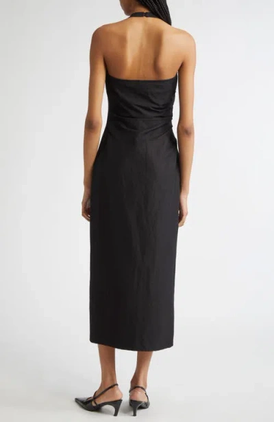 A.l.c . Sylvie Halter Neck Linen Blend Dress
