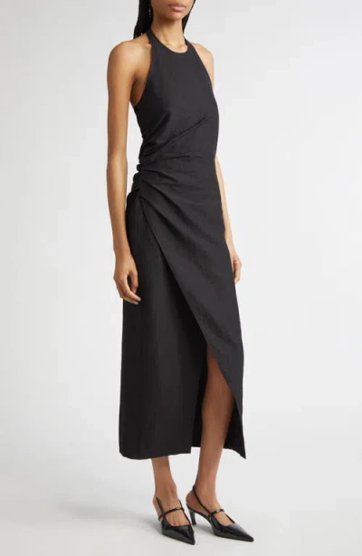 A.l.c . Sylvie Halter Neck Linen Blend Dress
