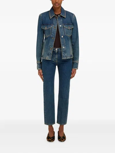 Ferragamo Denim Jacket In Blue