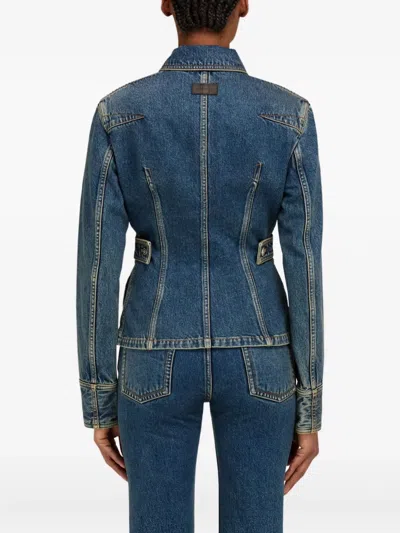 Ferragamo Denim Jacket In Blue