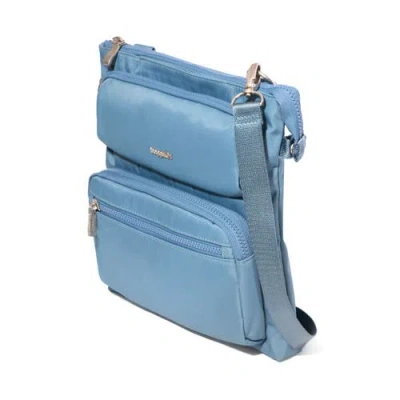 Baggallini Go Bagg Crossbody Bag With Rfid Wristlet In Blue