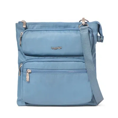 Baggallini Go Bagg Crossbody Bag With Rfid Wristlet In Blue