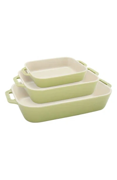 Staub Stoneware 3pc Rectangular Baking Dish Set