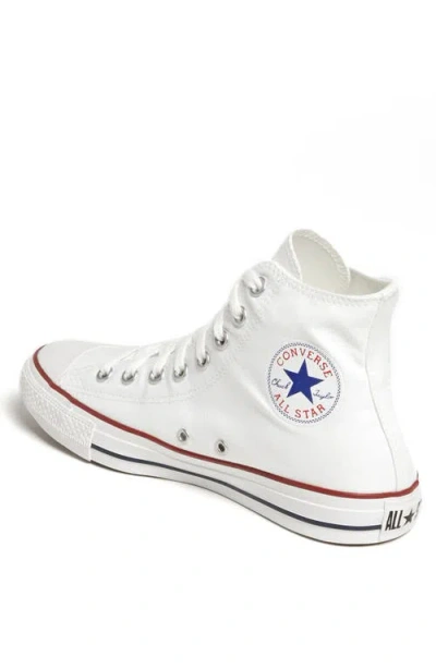 Converse White Canvas Chuck Taylor Hi Sneakers