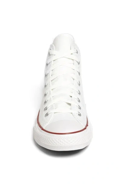 Converse White Canvas Chuck Taylor Hi Sneakers