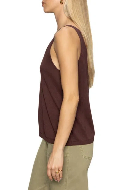 Sanctuary Women's V-neck Sleeveless Pullover Sweater In Brown
