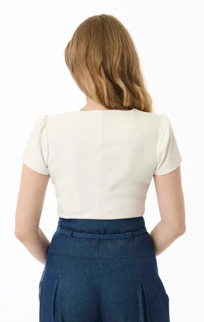 Unique Vintage Pentagon Collar Knit Top