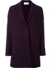 HARRIS WHARF LONDON checked coat,DRYCLEANONLY