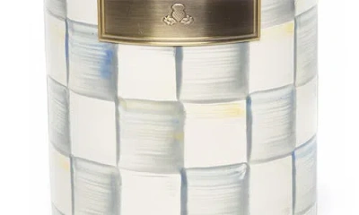 Mackenzie-childs Sterling Check Enameled Steel Utensil Holder