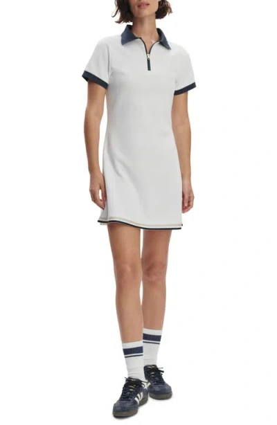 Varley Valentina Court Polo Mini Dress In White