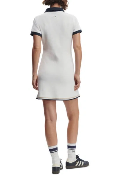Varley Valentina Court Polo Mini Dress In White
