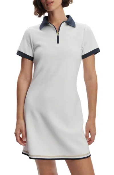 Varley Valentina Court Polo Mini Dress In White