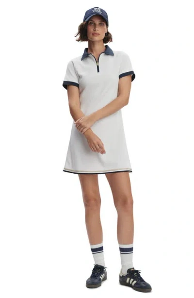 Varley Valentina Court Polo Mini Dress In White