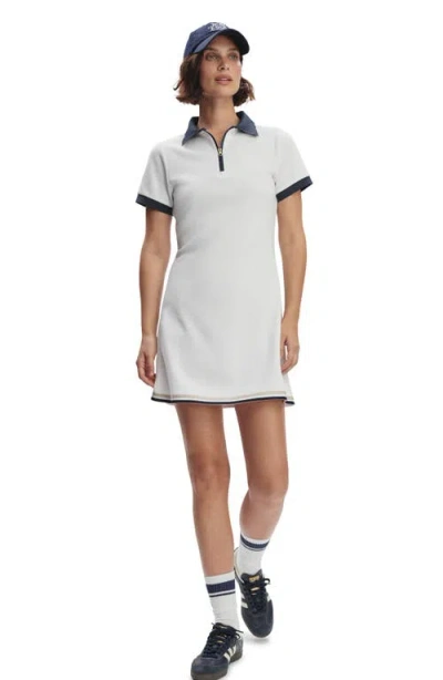 Varley Valentina Court Polo Mini Dress In White