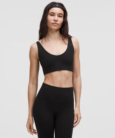 Lululemon Bend This Ribbed Scoop And Square Bra Light Support, A-c Cups