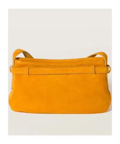Miu Miu Orange Aventure Shoulder Bag In Yellow