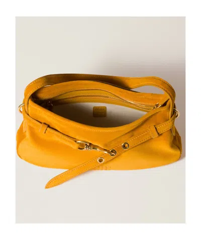 Miu Miu Orange Aventure Shoulder Bag In Yellow