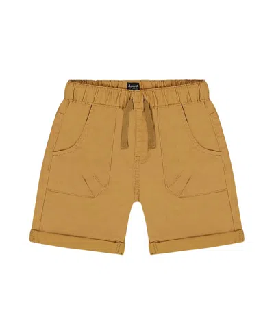 Deux Par Deux Boys' Stretch Twill Short - Little Kid, Big Kid In Brown