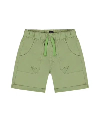 Deux Par Deux Boys' Stretch Twill Short - Big Kid In Green