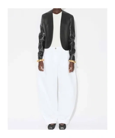 Alaïa Rounded High-rise Jeans In White